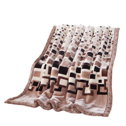 Soft Queen Size Blanket Double-Sided Winter Warm Quilt Throw Blanket Style 1