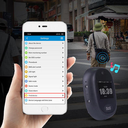 4G Personal GPS Tracker SOS Alarm for Kids and Elderly Black