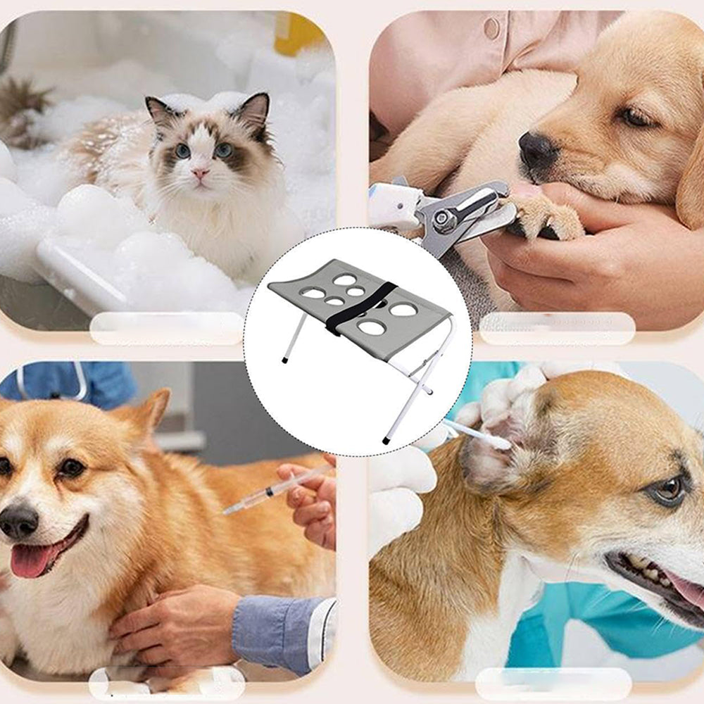 Pet Grooming Hammock Bathing Restraint Bed for Claw Car - Grey