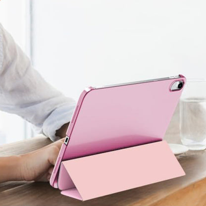 Compatible Case for iPad 10th 11th Gen A16 Tri-Fold Smart Cover Auto Wake Sleep-Pink