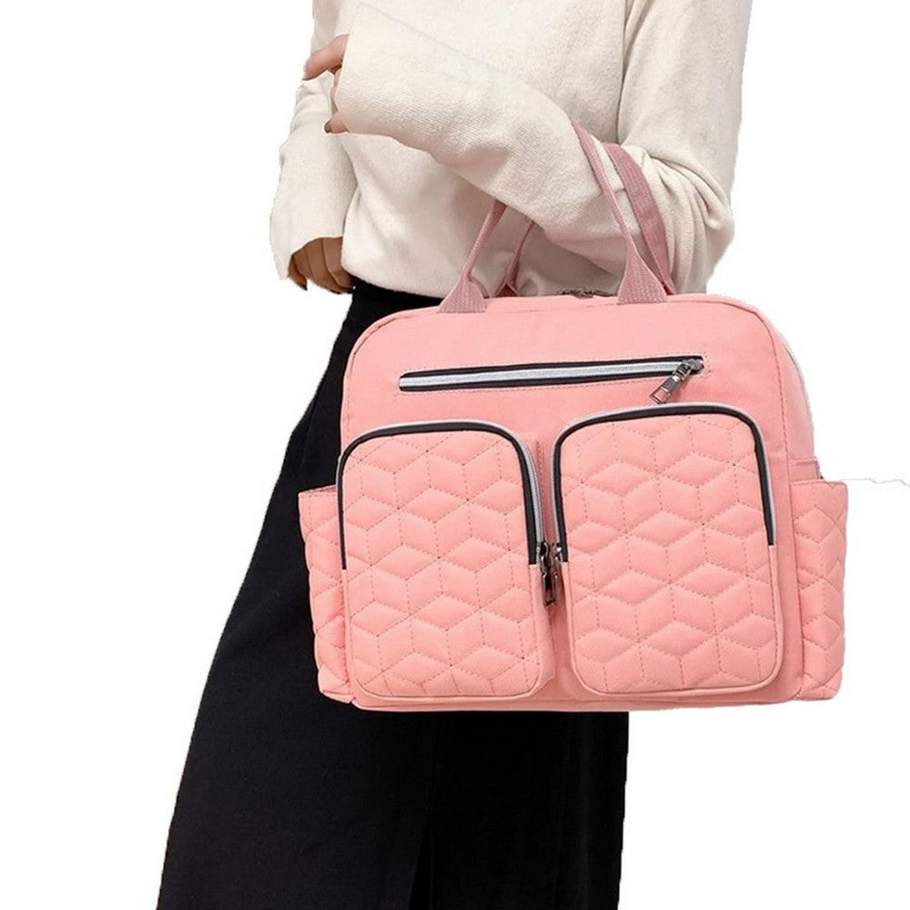 Diaper Bag Tote Baby Changing Bag Baby Bags for Mom Multifunction Travel Diaper Bag for Women Pink
