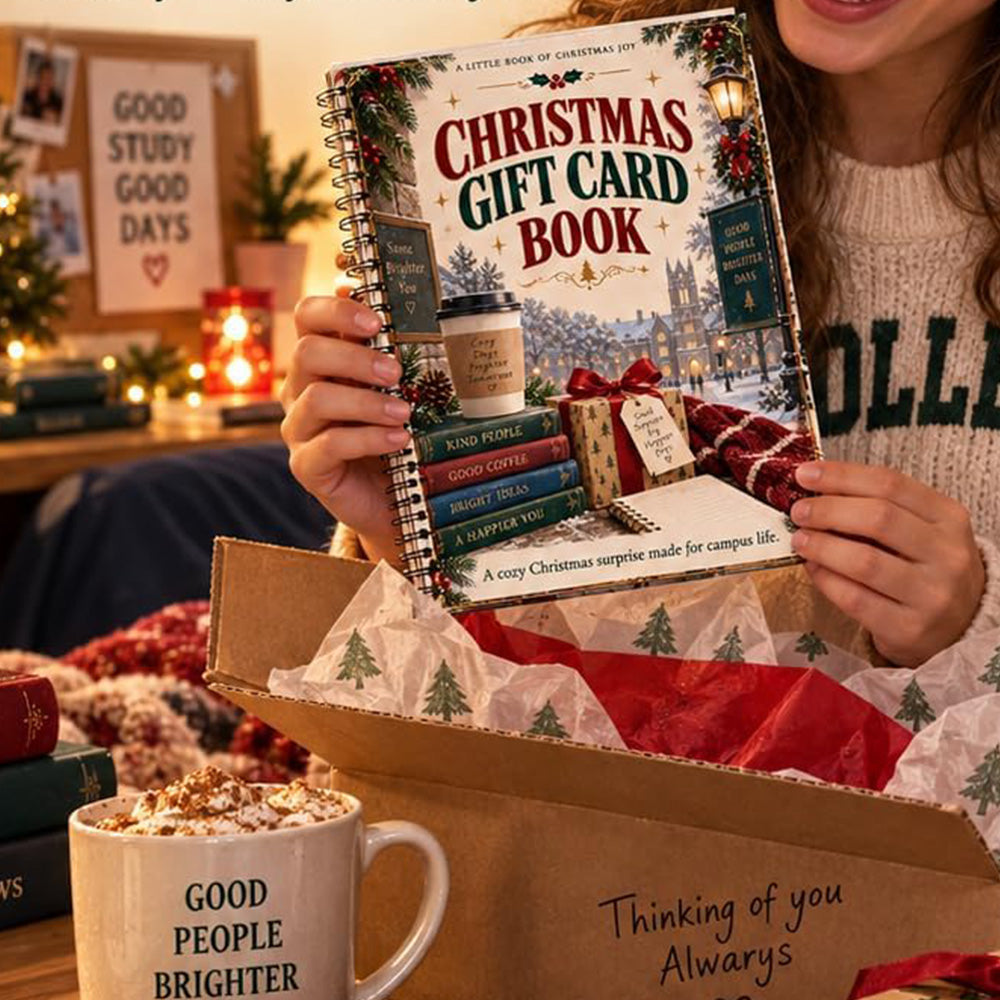 DIY Christmas Gift Card Book with Spiral Binding and Handwritten Notes - Style3