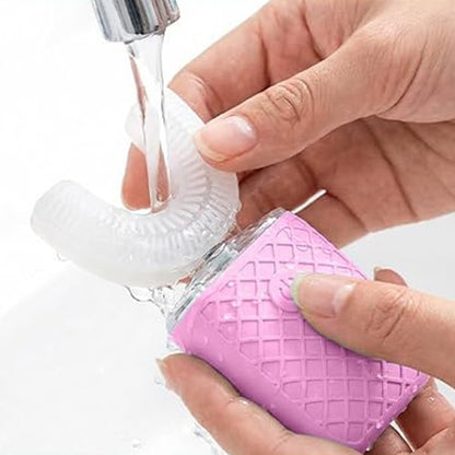 U Shaped Electric Toothbrush-Pink