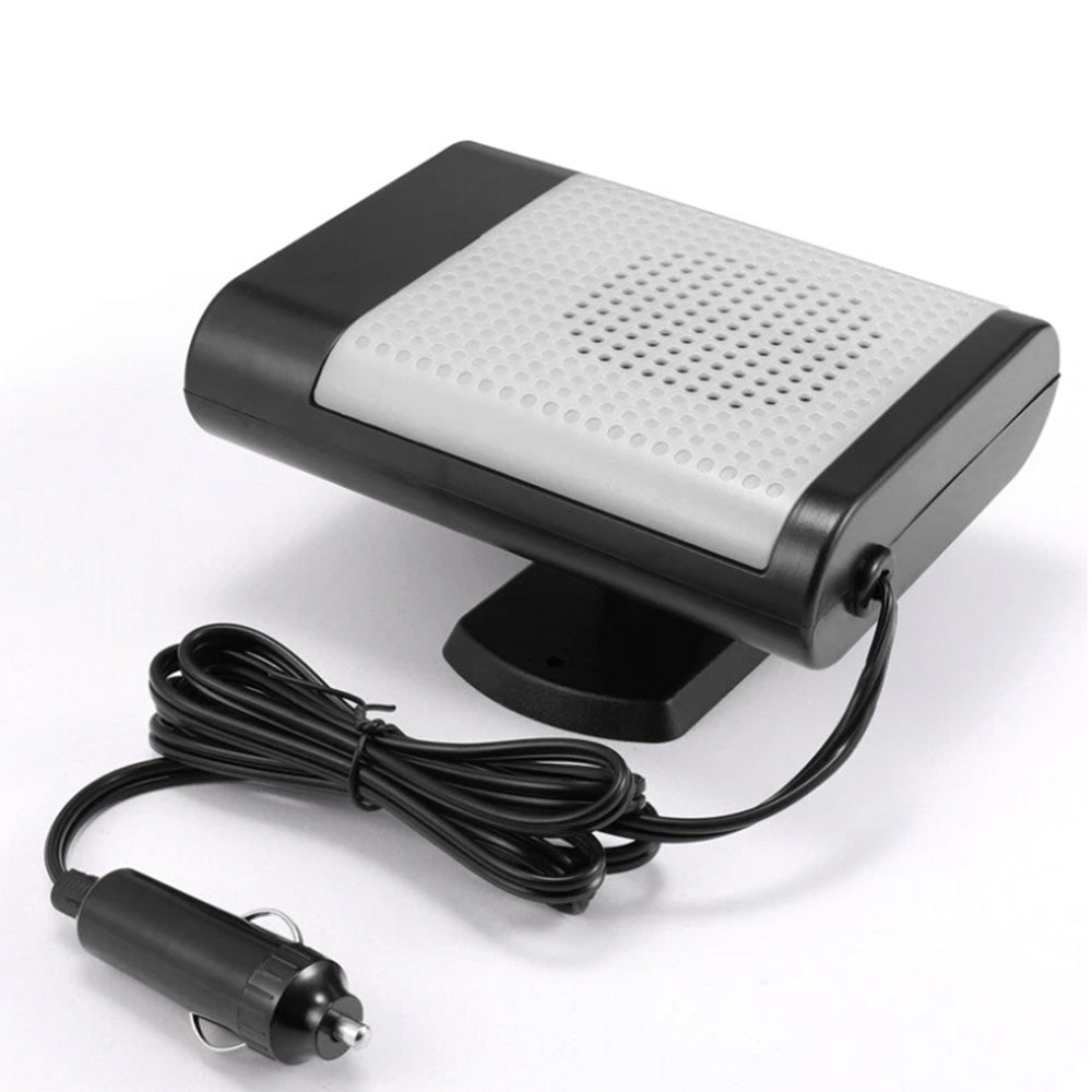 12V Car Electric Heater Cigarette Lighter Powered Heating Fan Defogger Defroster Demister Grey