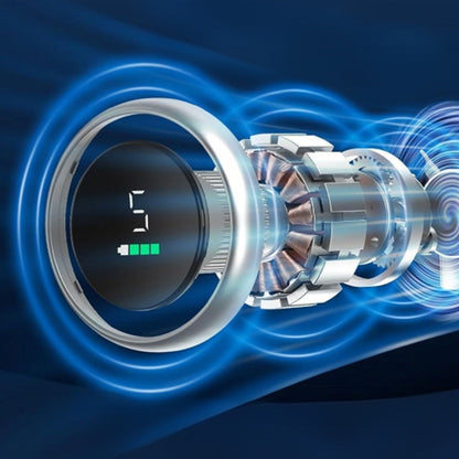 Portable Handheld Turbo Fan with 5-Speed Settings Mini Travel Fan for Beach and Outdoor Use Green