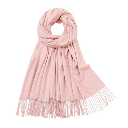 Winter Scarf for Women Shawls Wraps for Evening Dresses Large Warm Soft Scarves-Pink