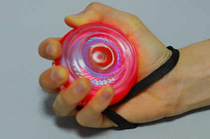 6 Color LED Gyroscope Wrist Exercise Ball Strength Trainer Muscle Training-Red