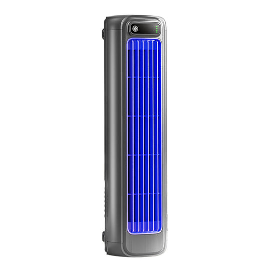 Air Conditioner Style Desktop Cooling Fan with Digital Screen for Room Office Grey