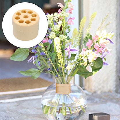 Spiral Flower Stem Holder Spiral Ikebana Stem Holder for Vases DIY Bouquet Twister Flower Arrangement Holder Yellow