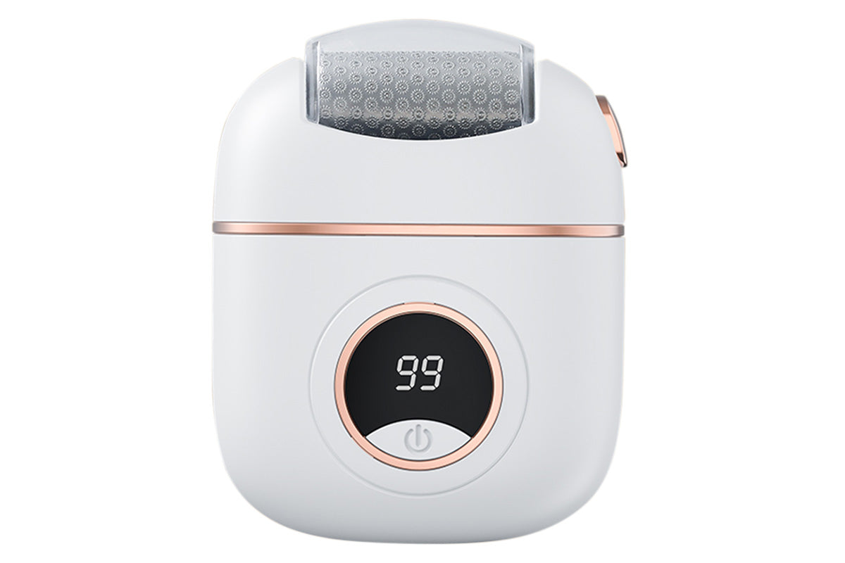 Rechargeable Digital Display Callus Remover Foot File Foot Repair And Grinding Device Feet Callus Remover-White