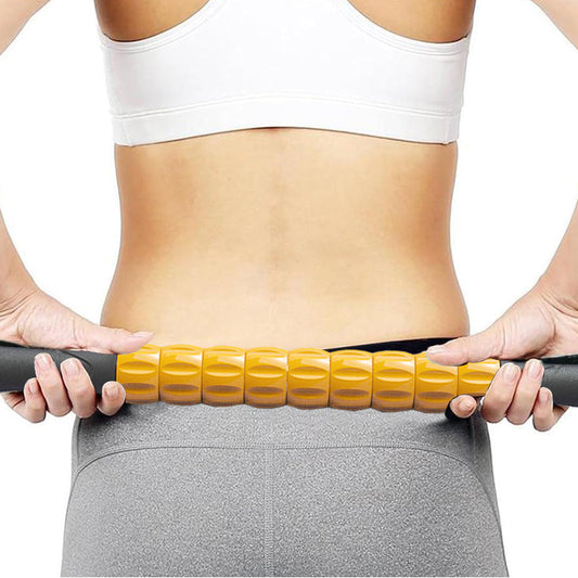 Portable Massage Roller Stick Exercise Gym Equipment Orange