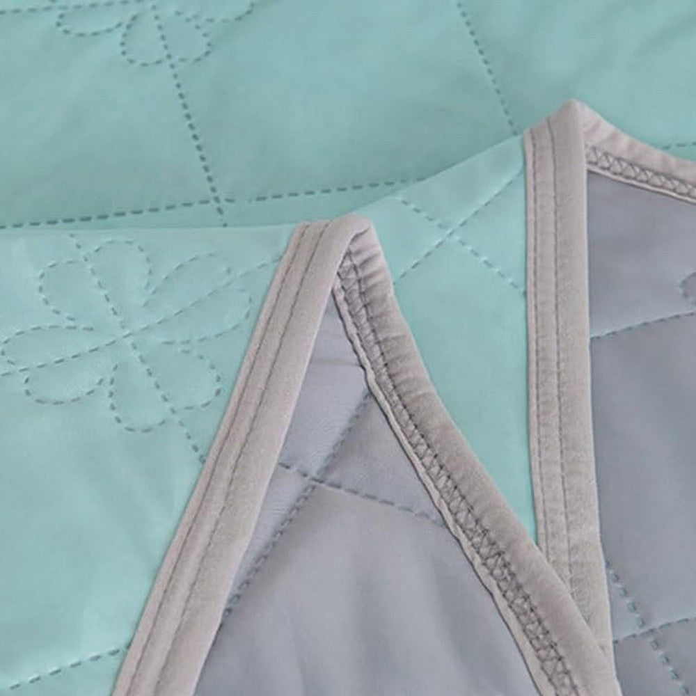 Double-Sided Cooling Blanket Summer Cool Touch Quilt Air Conditioner Blanket Green