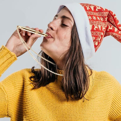 Mindful Breathing Necklace Calming Necklace Meditation Necklace with Cleaning Brush Rose Gold