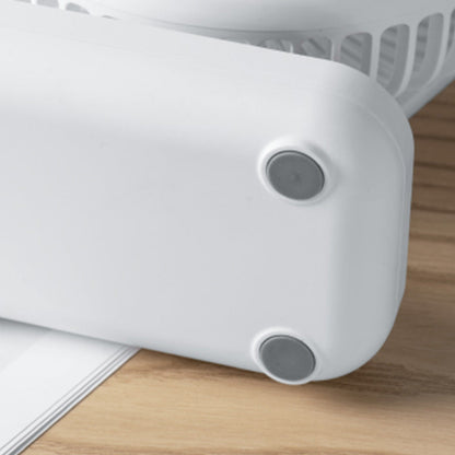 4-Speed Air Circulator Desk Fan Rechargeable Quiet Table Fan for Home Office Dorm White