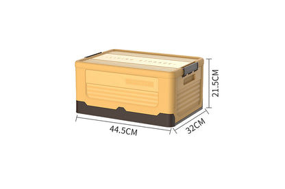 Collapsible Plastic Storage Bins for Closet Organizers-Yellow