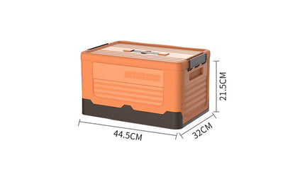Collapsible Plastic Storage Bins for Closet Organizers-Orange