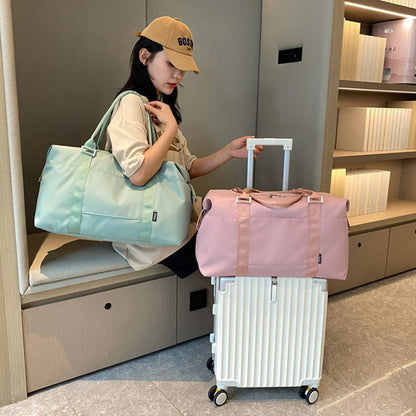 Travel Duffle Bag Carry On Tote Bags Sport Gym Bag  Luggage Bag with Wet Dry Separate Compartment Green