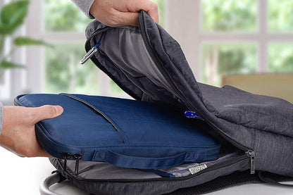 2Pcs Tablet Sleeve 10.8-13 inch Laptop Sleeve Protective Carrying Case Bag Travel Pouch-Blue