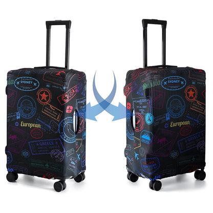 Elastic Protective Luggage Cover Stretchable Travel Suitcase Protector Black