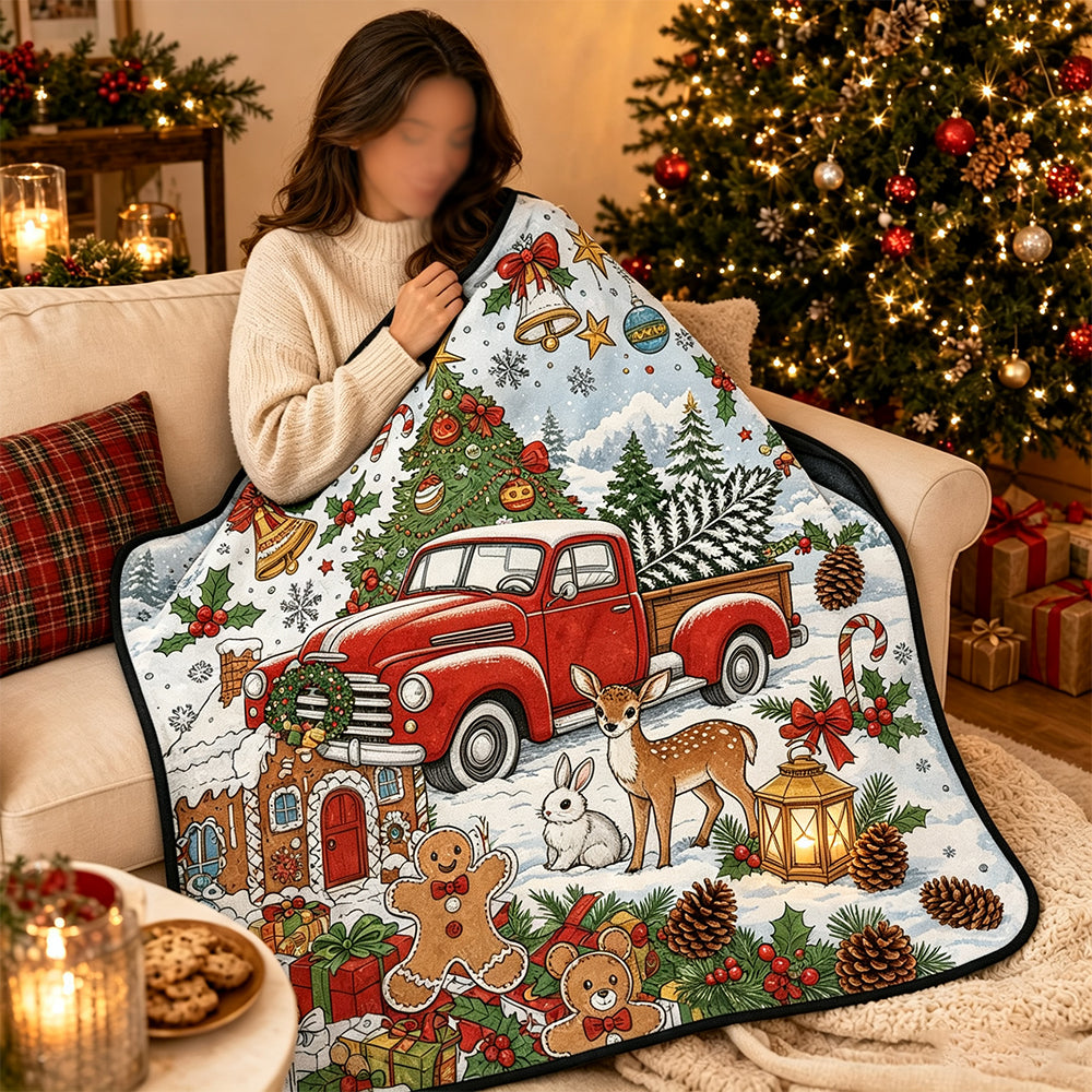 DIY Coloring Graffiti Christmas Blanket Drawing Blanket for Adults - Style6