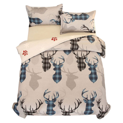 Christmas Pattern Bedding Set Xmas Style Duvet Cover Pillowcase  Home Decor Style 2