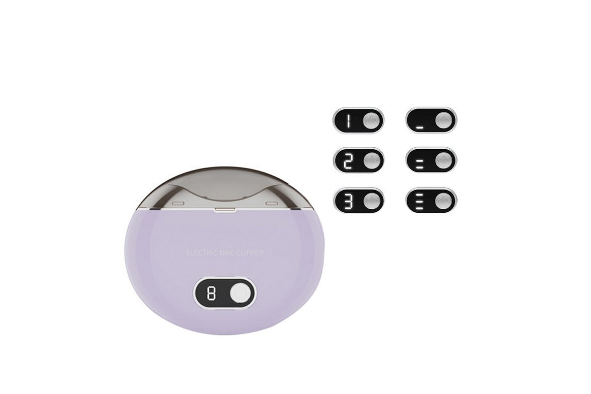 Electric USB Automatic Nail Clipper - Purple