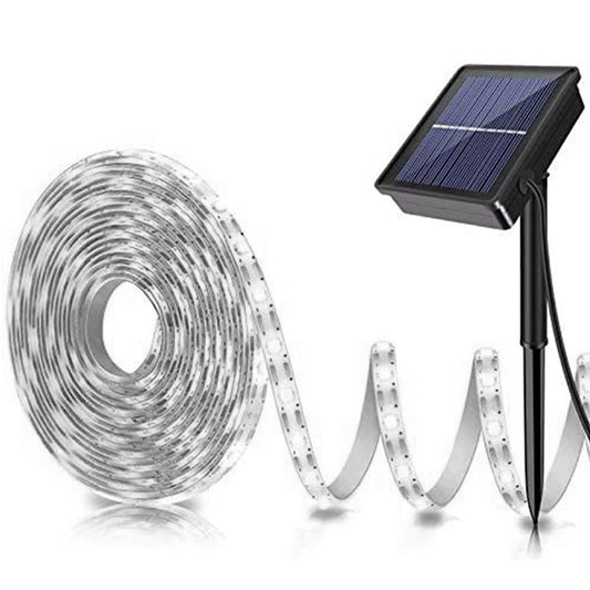 5 Meter Solar LED Strip Lights for Garden Steps Stairs Pool and Pergola Decoration White