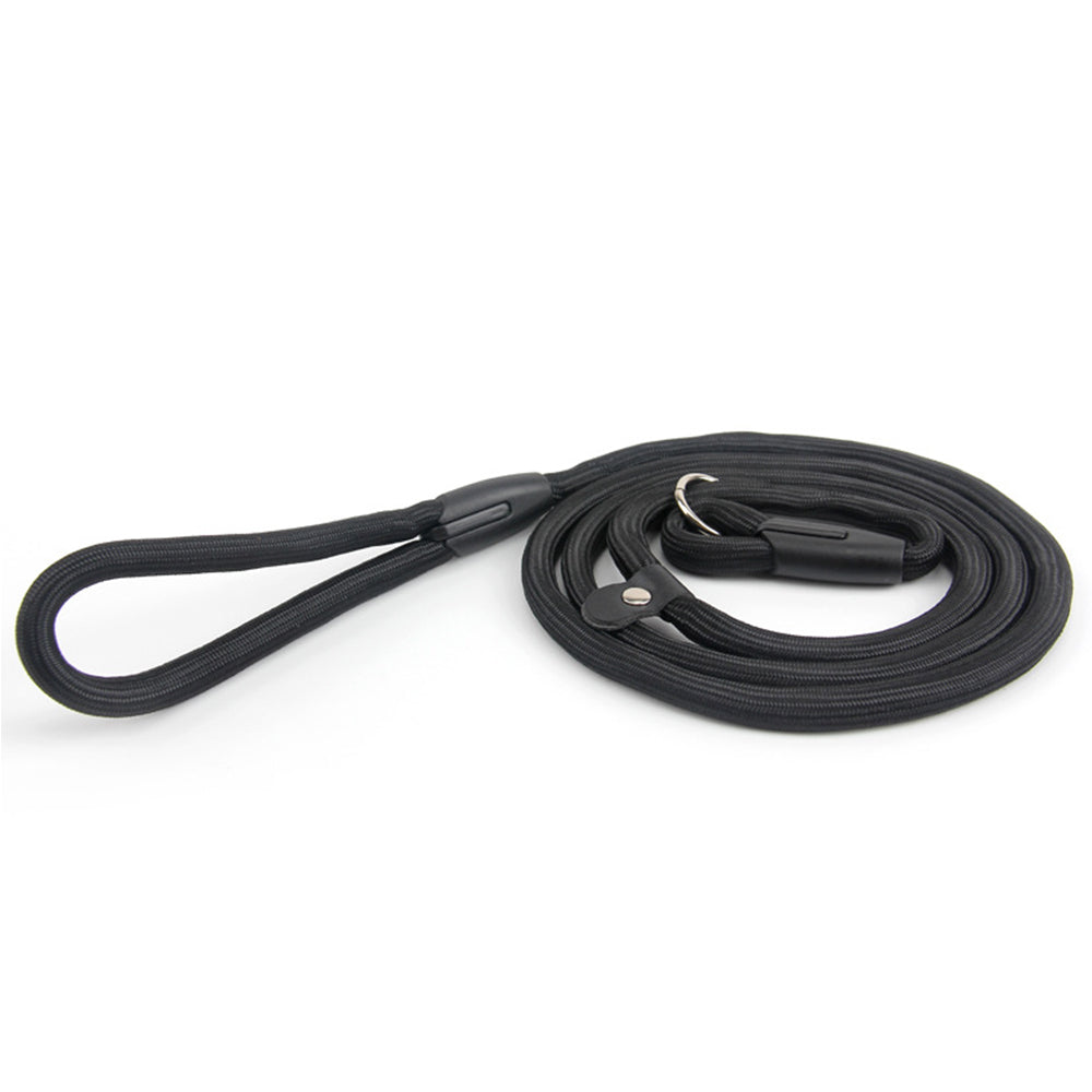 2 Pack 140cm Nylon Slip Lead Dog Leash P Chain Pet Training Rope Black