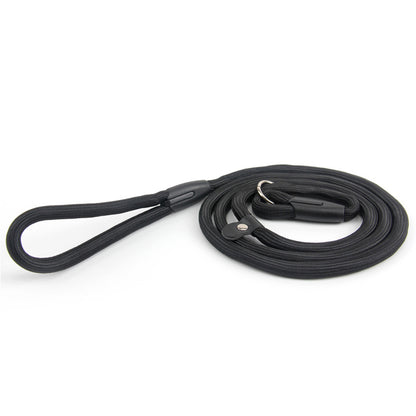 2 Pack 140cm Nylon Slip Lead Dog Leash P Chain Pet Training Rope Black