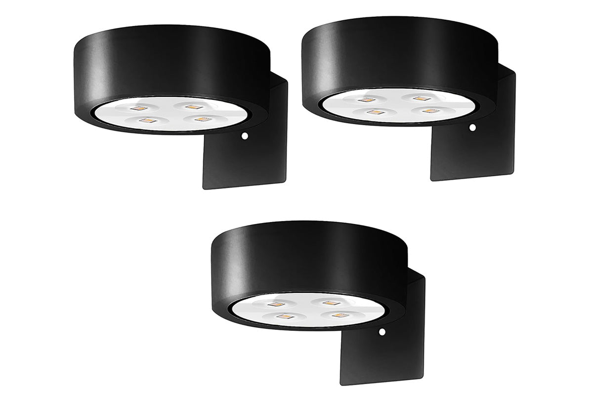3 Piece Wireless Art Display Picture Lights - Black