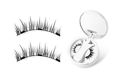Magnetic Eyelashes Kit With Clip Reusable Magnetic Lashes Glue-Free False Lashes-Style 2