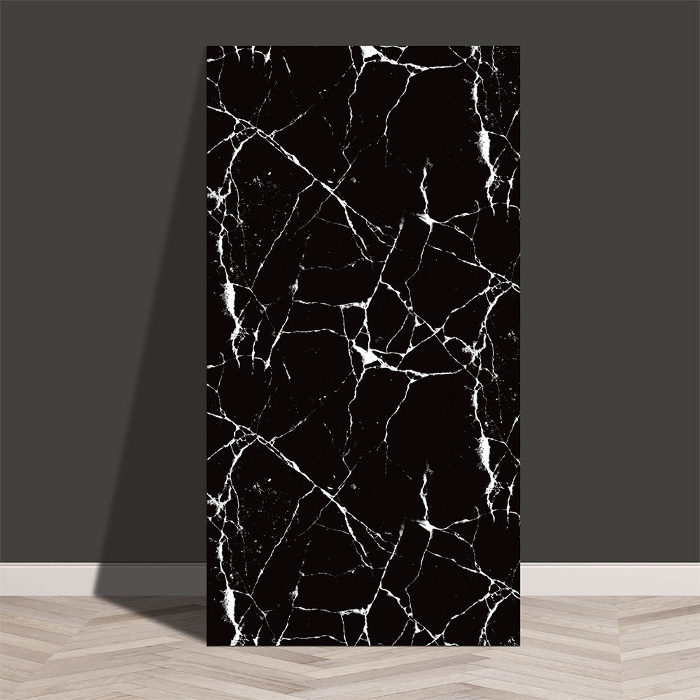 10Pcs Self Adhesive PVC Wall Tiles- Black