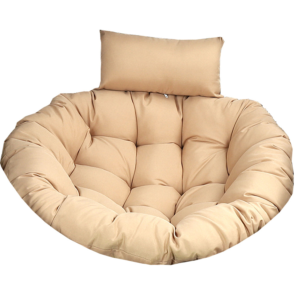 Hanging Egg Chair Cushion Seat Pad for Swing Chair Patio Furniture Khaki