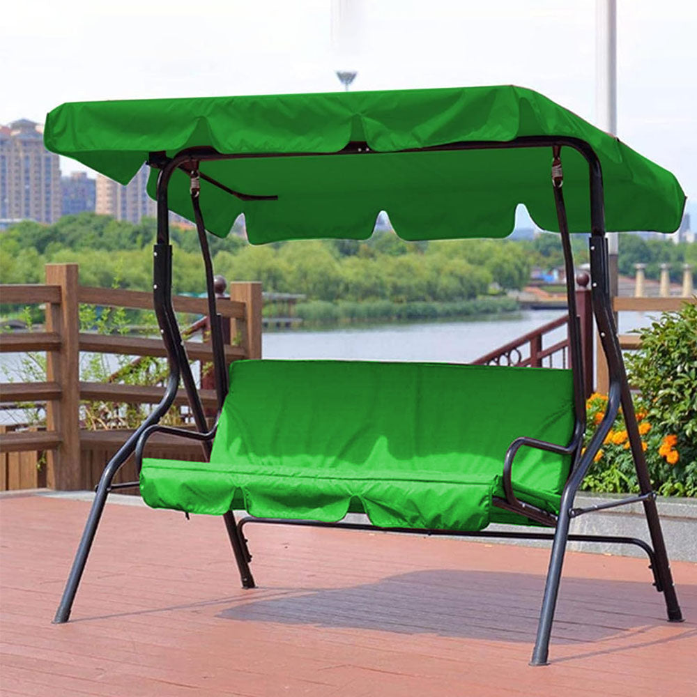 Replacement Swing Chair Cover Set Swing Canopy Seat Sun Shade Cover Green