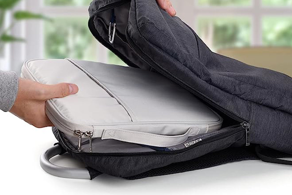 2Pcs Tablet Sleeve 10.8-13 inch Laptop Sleeve Protective Carrying Case Bag Travel Pouch-White