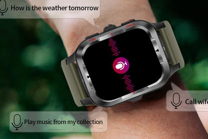 Smart Watches for Men Fitness Tracker with Call Function 100+ Sport Modes Flashlight-Green