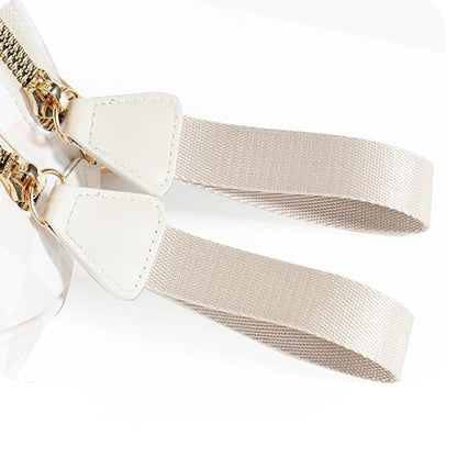 Checkered Crossbody Bag Women Sling Bag with Adjusatble Shoulder Strap Beige