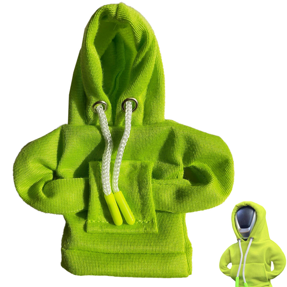 Shift Knobs Fashionable Hooded Shirt Mini Car Shifter Knobs Cover Trim-Green