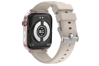 Smart Watch 1.96-Inch ECG Fitness Tracker with Heart Rate Blood Oxygen Blood Glucose Uric Acid and Blood Lipid 100 Sports Modes Activity Tracker-Grey