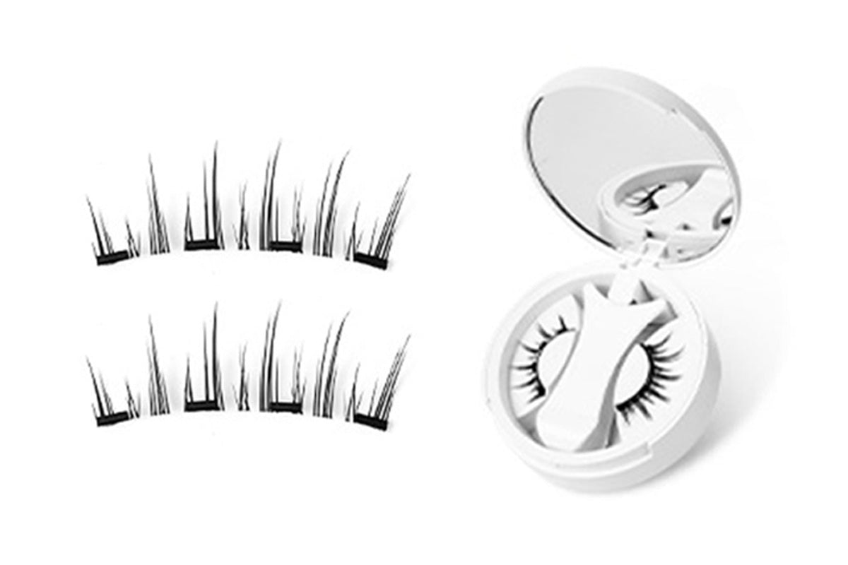 Magnetic Eyelashes Kit With Clip Reusable Magnetic Lashes Glue-Free False Lashes-Style 3