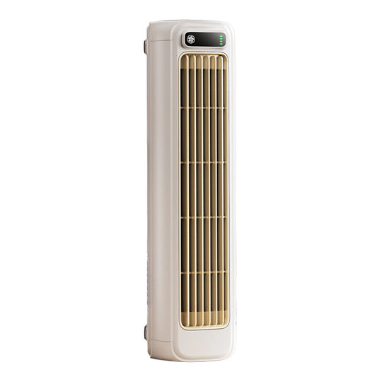 Air Conditioner Style Desktop Cooling Fan with Digital Screen for Room Office Beige