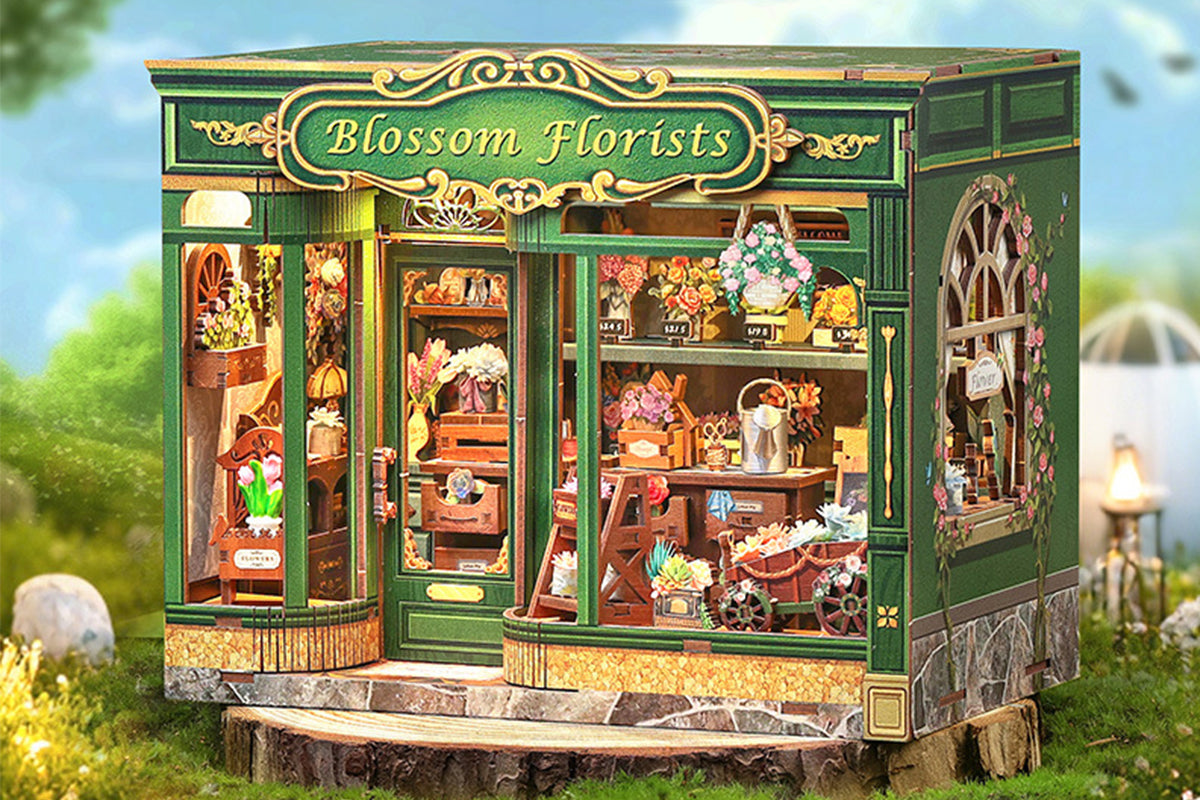 DIY Miniature House Kit Tiny House Kit for Adults to Build for Family Friends-?Flower?Cottage
