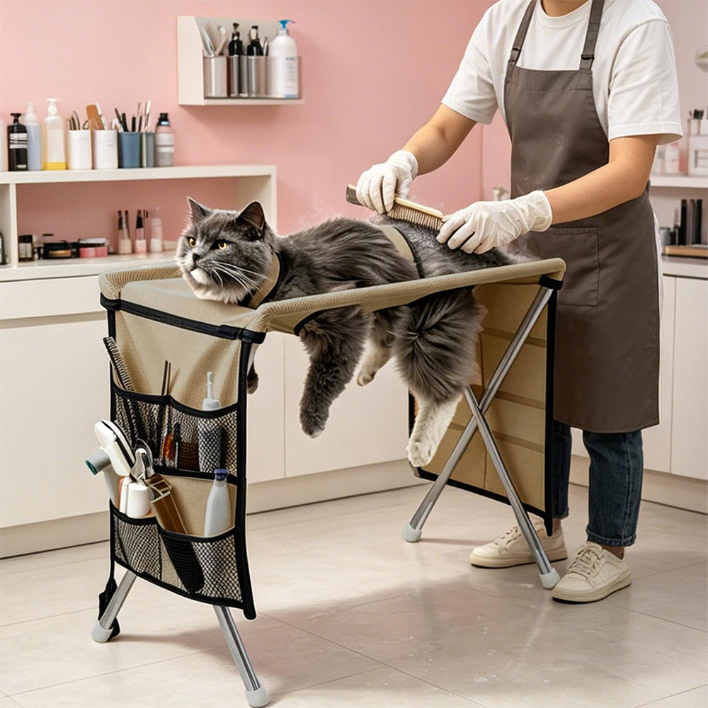 Pet Grooming Hammock Bed Dog Nail Cutting Hammock  - Khaki
