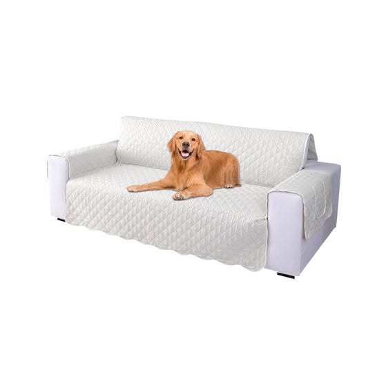 Quilted Sofa Slipcover Armrest Sofa Cover Sofa Protector Slipcover Beige