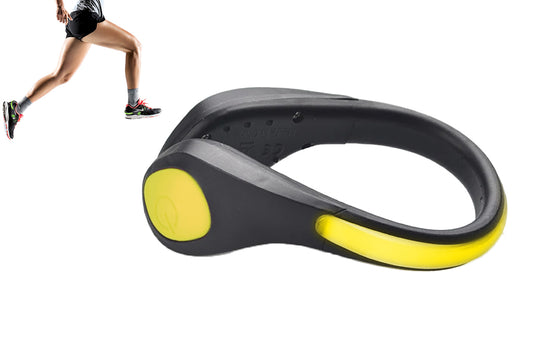 LED Shoes Clip Lights Safety Night Flash Shoe Clip Lights for Night Running Jogging Biking-Yellow