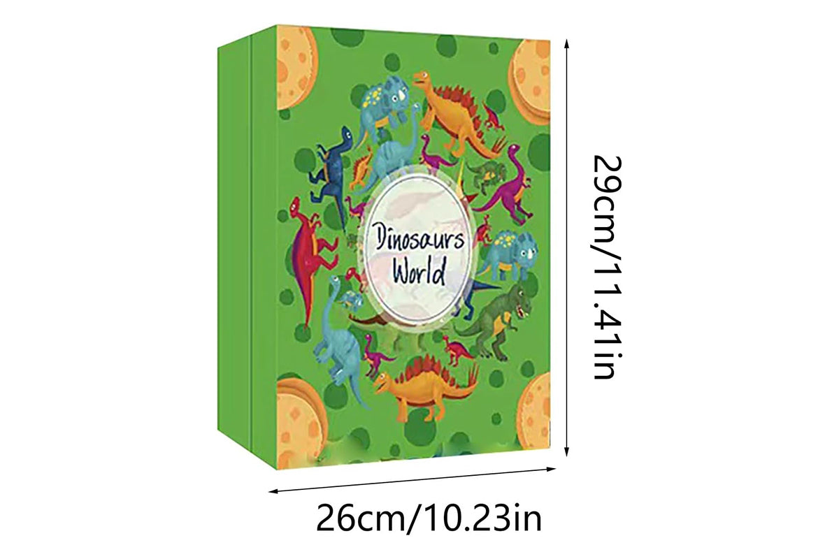 Christmas Advent Calendar Sensory Fidget Toys 24 Days Xmas Countdown Calendar Surprise Box Holiday Gift-Dinosaur Book Advent Calendar