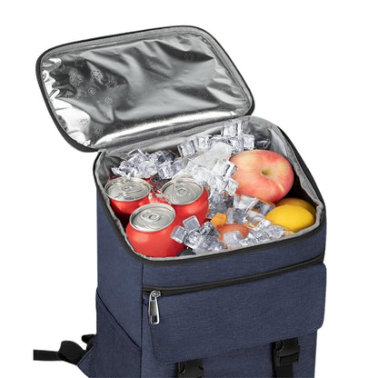 Portable Insulated Backpack Leak Proof  Camping Cooler Bag Blue