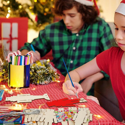 3D Wooden Wind Chime Craft Kit for Kids DIY Wind Chimes Decorative Ornament Nutcracker Style