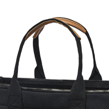 Large Canvas Tote Bag for Women Laptop Work Book Bags Crossbody Handbag Shoulder Travel Gym Bag Black