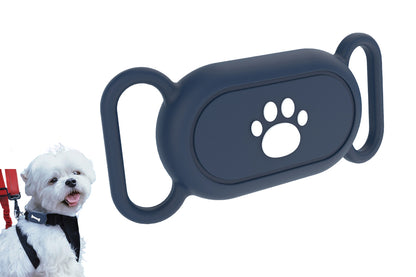 Pet Silicone Collar Holder Case for Samsung Galaxy SmartTag 2 - Cat paw